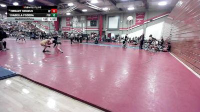 110 lbs Quarterfinal - Isabella Fodera, Poway vs Trinady Orozco, Newbury Park