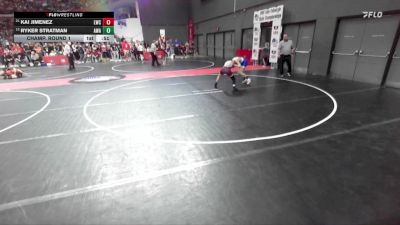 100 lbs Champ. Round 1 - Kai Jimenez, Luxemburg-Casco Wrestling Club vs Ryker Stratman, Askren Wrestling Academy