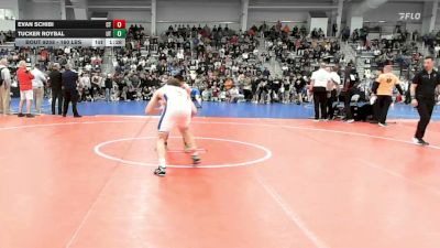 160 lbs Quarterfinal - Evan Schibi, CT vs Tucker Roybal, UT