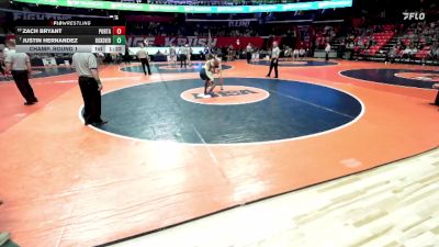 1A 132 lbs Champ. Round 1 - Justin Hernandez, Chicago (Rickover Naval Academy) vs Zach Bryant, Petersburg (PORTA)