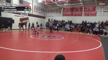 JV-7 lbs Round 2 - Neveah Aguirre, Muscatine vs Lucy Kaegbein, Center Point-Urbana