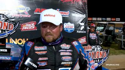 Brandon Sheppard Reacts After Finally Scoring First Victory At Lucas Oil Speedway