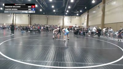 132 lbs Quarterfinal - Preston Williams, Golden Bears Wrestling Club vs Carter Rivera, Soldier City W.C.