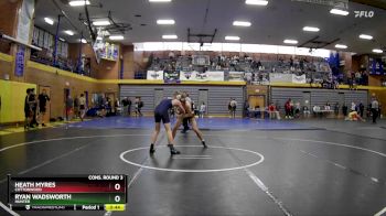 165 lbs Cons. Round 3 - Ryan Wadsworth, Hunter vs Heath Myres, Cottonwood