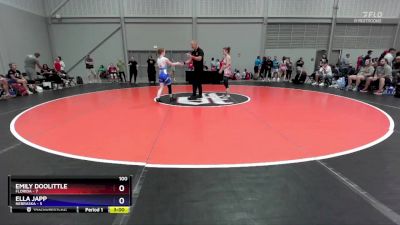 100 lbs Round 1 (8 Team) - Emily Doolittle, Florida vs Ella Japp, Nebraska