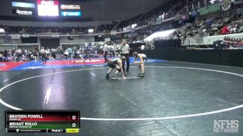 7A 106 lbs Cons. Round 2 - Brayden Powell, Baker HS vs Bryant Rollo, Smiths Station Hs