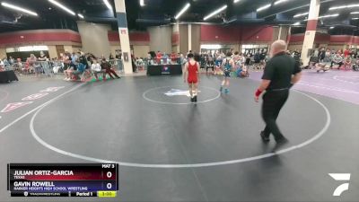 106 lbs Round 3 - Julian Ortiz-Garcia, Texas vs Gavin Rowell, Harker Heights High School Wrestling