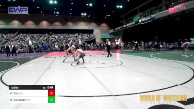 125 lbs Consi Of 64 #2 - Ayden Yip, Sierra Sabers vs Riley Vaughan, Sweet Home