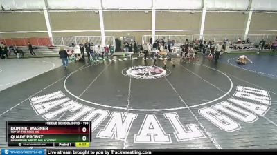 110 lbs Cons. Round 2 - Quade Probst, Sanderson Wrestling Academy vs Dominic Wagner, Top Of The Rock WC