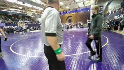 126 lbs Champ. Round 2 - Cael Floerchinger, Great Falls High/MSDB, MT vs William Sivertsen, Missoula Sentinel