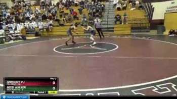 113 lbs Placement Matches (8 Team) - Reed Walker, West Forsyth vs Anthony Vu, Mill Creek