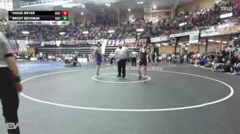 144 lbs Cons. Round 2 - Brody Beckman, Oakley HS vs Chase Meyer, Hoxie HS