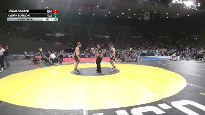 3A Boys 215 lbs Cons. Semi - Calvin Longoni, Vale Boys vs Jonah Cooper, Elmira Boys