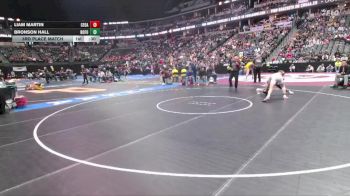 126-2A 3rd Place Match - Liam Martin, Cedaredge vs Bronson Hall, North Fork High School
