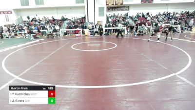 165 lbs Quarterfinal - Yuriy Kuzmichev, Westfield vs Jarmanny Rivera, Quincy Upper