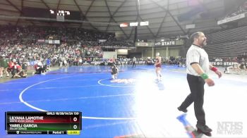 Girls 1B/2B/1A/2A 130 Quarterfinal - Lilyana Lamothe, White River (Girls) vs Yareli Garcia, Zillah (Girls)