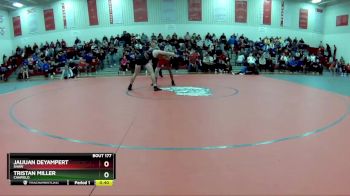 150 lbs Cons. Semi - Tristan Miller, Canfield vs Jaijuan Deyampert, Shaw