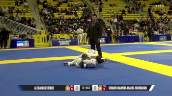 Rowan Amanda-Marie Acromond vs Alexa Rose Herse 2025 World Jiu-Jitsu IBJJF Championship