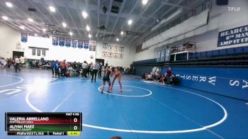 130 lbs 5th Place Match - Aliyah Maez, Natrona County vs Valeria Arrellano, Scottsbluff Girls