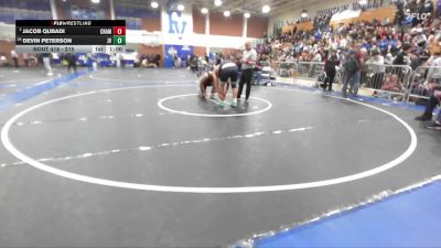 215 lbs Cons. Round 2 - Jacob Qubadi, Chaminade vs Devin Peterson, Jurupa Valley