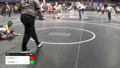 90 lbs Round Of 16 - Beau Wells, Northern Tioga vs Mack Apel, North Allegheny