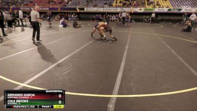 141 lbs Quarters & 1st Wb (16 Team) - Cole Brooks, Wyoming vs Armando Garcia, Northern Colorado