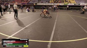 141 lbs Quarters & 1st Wb (16 Team) - Cole Brooks, Wyoming vs Armando Garcia, Northern Colorado