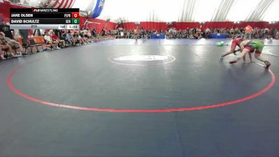 215 lbs Round 1 (8 Team) - Jake Olsen, Pequot Lakes Pine River-Backus vs David Schultz, Germantown