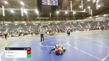 58 lbs Semifinal - Azerijah Bonney, Pomona Elite vs Jj57 Ishida, Denver North