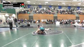 138 lbs Champ. Round 2 - Luke Menzimer, La Costa Canyon vs Nathan Dorman, Newport Harbor