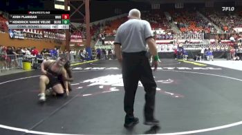 285 lbs Cons. Round 1 - Josh Flanigan, Wamego Hs vs Kendrick Vande Velde, Silver Lake Hs