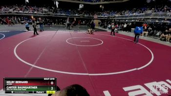 6A 126 lbs Cons. Round 3 - Carter Baumgartner, Dallas Highland Park vs Kelby Bernard, Allen