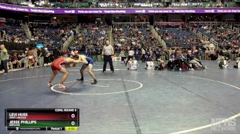 2A 157 lbs Cons. Round 3 - Jesse Phillips, Brevard vs Levi Huss, West Lincoln