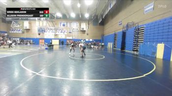 130lbs Champ. Round 1 - Wren Neklason, Black Hills (Girls) vs Allison Prendergast, Columbia River (Girls)