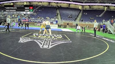 D2-190 lbs 7th Place Match - Jack Mahon, Goodrich HS vs Luke Phillips, Cadillac HS