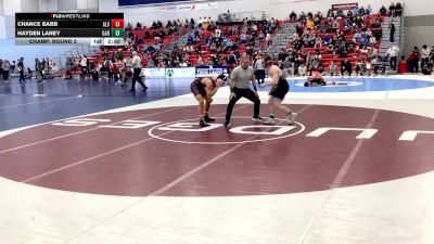 157 lbs Champ. Round 2 - Chance Babb, Alvernia University vs Hayden Laney, Garrett College