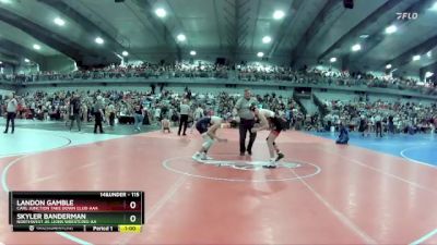 115 lbs Cons. Round 2 - Skyler Banderman, Northwest Jr. Lions Wrestling-AA  vs Landon Gamble, Carl Junction Take Down Club-AAA