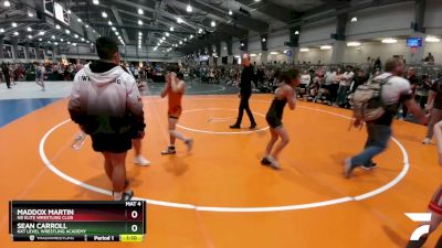 160 lbs Quarterfinal - Sean Carroll, NXT Level Wrestling Academy vs Maddox Martin, NB Elite Wrestling Club