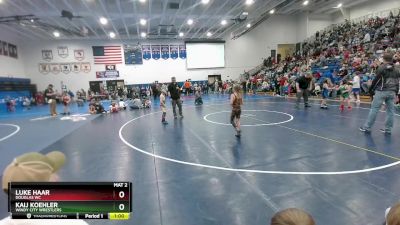 53 lbs Round 1 - Luke Haar, Douglas WC vs Kaij Koehler, Windy City Wrestlers