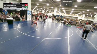 100 lbs Champ. Round 5 - Matthew Newton, Nevada vs Beckett Berglund, Utah