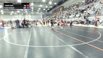 140 lbs Cons. Semis - Sofia Todd, Shelton Wrestling Club vs Paige Powers, Reality Sports Wrestling Club