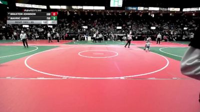 65 lbs Cons. Round 5 - Braxton Johnson, OHW1 vs Mavric James, PAW3