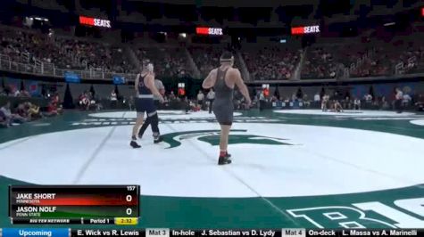 157 lbs Quarterfinal - Jake Short, Minnesota vs Jason Nolf, Penn State