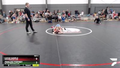 74 lbs Round 3 - Lucas Sample, Elma Wrestling Club vs Peerless Portrey, Big Cat Wrestling Club