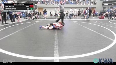 67-70 lbs Quarterfinal - Liam Melvin, Woodward Youth Wrestling vs Axton Rangel, HBT Grapplers
