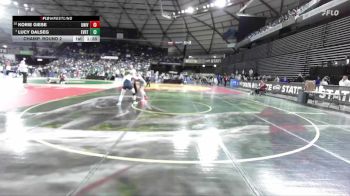 Girls 3A 120 lbs Champ. Round 2 - Lucy Dalseg, Everett (Girls) vs Korie Giese, University (Girls)