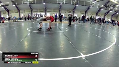 125 lbs Cons. Round 3 - Drew Hansen, Unattached-Michigan State vs Anthony Isek, Unattached-Indiana