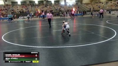 45 lbs Semifinal - Beau Atwell, TNWA vs Daniel Wohler, Higher Calling Wrestling Club