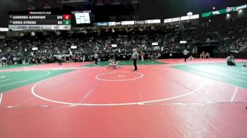 98 lbs Cons. Round 3 - Aundrea Garinger, WPW1 vs Kirra Streng, MVL1