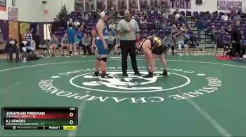 245 lbs Round 5 (6 Team) - Jonathan Freeman, Olentangy Liberty vs KJ Sparks, Washington Courthouse